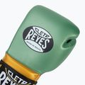 Боксерські рукавички Cleto Reyes Velcro Sparring металеві зелені / золоті wbc 5