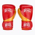 Високоточні тренувальні шкіряні боксерські рукавички Cleto Reyes червоні/золоті 2
