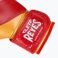 Високоточні тренувальні шкіряні боксерські рукавички Cleto Reyes червоні/золоті 6