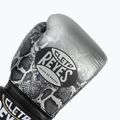 Боксерські рукавички Cleto Reyes Velcro Sparring сріблясто-чорні на липучках 5