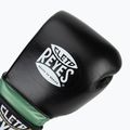 Боксерські рукавички Cleto Reyes Velcro Sparring зелені металік / чорні боксерські рукавички 4