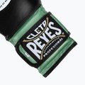 Боксерські рукавички Cleto Reyes Velcro Sparring зелені металік / чорні боксерські рукавички 5