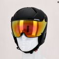 Шолом лижний чоловічий Alpina Attelas Visor QVM чорний 9090130 5