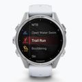 Годинник Garmin Fenix 8 43 mm Amoled silver/white stone