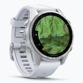 Годинник Garmin Fenix 8 43 mm Amoled silver/white stone 4