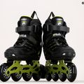 Роликові ковзани дитячі FILA Wizy Alu black/lime 9