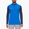 Кофта трекінгова чоловіча Mammut Aenergy ML Half Zip Pull блакитна