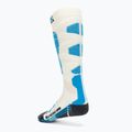 Жіночі лижні шкарпетки X-Socks Ski Silk Merino 4.0 білі/чорні/бірюзові 2