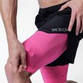 Шорти для бігу чоловічі X-Bionic Efektor 2in1 x black/neo pink 3