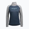 Жіноча термоактивна кофта SCOTT Defend Merino High Neck light grey melange/dark blue