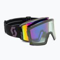 Окуляри гірськолижні SCOTT React black/aurora green/enhancer teal chrome/pro green