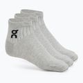 Шкарпетки On Running Logo Sock Mid 3 пари heather gray