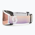 Окуляри гірськолижні SCOTT Shield white/soft pink/enhancer rose chrome 4