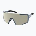 Окуляри сонцезахисні SCOTT Shield metallic blue/amp white chrome