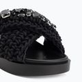 Шльопанці жіночі INUIKII Woven Stones black 7