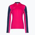 Кофта трекінгова жіноча Mammut Aenergy ML Half Zip Pull рожево-синя