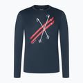 Лонгслів чоловічий super.natural Kryssede Ski blueberry/fresh white/high risk red 3