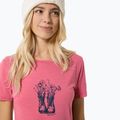 Футболка жіноча super.natural Flower Boots Tee mauvewood/blueberry 3