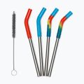 Соломинки KLEAN KANTEEN Straw 8 mm Short 4 pcs. multi colored