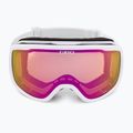 Окуляри гірськолижні жіночі Giro Moxie white core light/amber pink/yellow 3