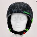 Шолом лижний дитячий Alpina Pizi black/green camo matt 15