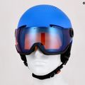 Шолом лижний дитячий Alpina Zupo Visor Q-Lite blue matt 14