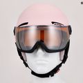 Шолом лижний дитячий Alpina Zupo Visor Q-Lite rose matt 14