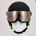 Шолом лижний дитячий Alpina Zupo Visor Q-Lite charcoal/neon matt 14