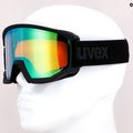 Маска лижна UVEX Athletic FM black mat/mirror green lasergold lite55/0/520/2330 11