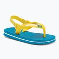 Шльопанці Havaianas Baby Brasil Logo II білий / синій / зелений / жовтий