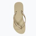 Жіночі шльопанці Havaianas Slim пісочно-сірі / світло-золотисті 5