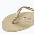 Жіночі шльопанці Havaianas Slim пісочно-сірі / світло-золотисті 7