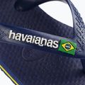 Дитячі сандалі Havaianas Baby Brasil Logo II темно-сині / цитрусово-жовті 9