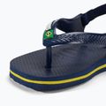 Дитячі сандалі Havaianas Baby Brasil Logo II темно-сині / цитрусово-жовті 8