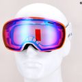 Маска лижна Alpina Granby Q-Lite white gloss/blue sph 10