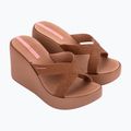 Шльопанці жіночі Ipanema High Fashion II Slide brown/glitter/pink