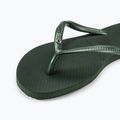 Жіночі шльопанці Havaianas Slim Crystal Sw II оливково-зелені 8