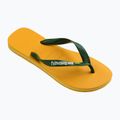 Шльопанці з логотипом Havaianas Brasil жовтогарячі 8