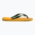 Шльопанці з логотипом Havaianas Brasil жовтогарячі 9
