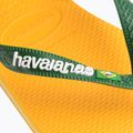 Шльопанці з логотипом Havaianas Brasil жовтогарячі 12