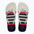 Шльопанці Havaianas Top Nautical білий / білий / темно-синій 10