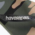 Чоловічі шльопанці Havaianas Top Camu зелені оливкові / чорні 11