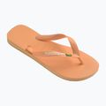 Персикові шльопанці Havaianas Brasil Logo 8