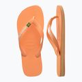 Персикові шльопанці Havaianas Brasil Logo 11