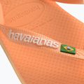 Персикові шльопанці Havaianas Brasil Logo 12