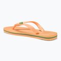 Персикові шльопанці Havaianas Brasil Logo 3