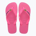 Шльопанці Havaianas Brasil Logo Неонові шльопанці рожевий флюс / рожевий флюс 10