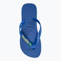 Неонові шльопанці Havaianas Brasil Logo Неонові шльопанці зоряно-сині / зоряно-сині 5