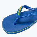 Неонові шльопанці Havaianas Brasil Logo Неонові шльопанці зоряно-сині / зоряно-сині 7