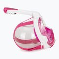 Маска повнолицьова для снорклінгу SEAC Magica white/pink 3